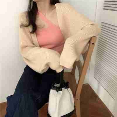 Knitted sweater coat