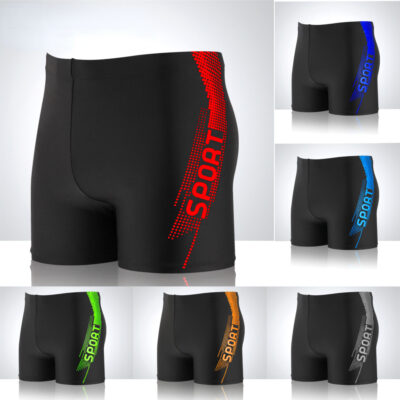 Men's boxer swimming trunks
