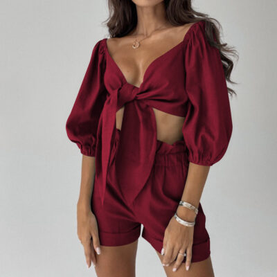 Cardigan casual suit