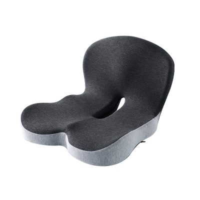 Memory foam one-piece backrest cushion