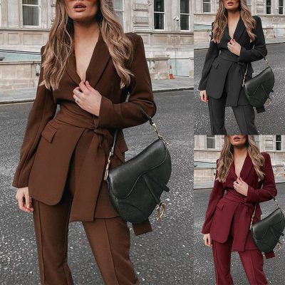 High-grade lace-up suit two-piece suit