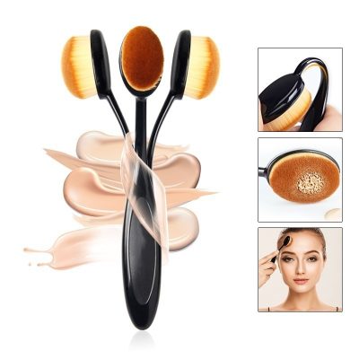 Single toothbrush type powder foundation brush