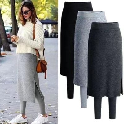 High waist bottoming skort