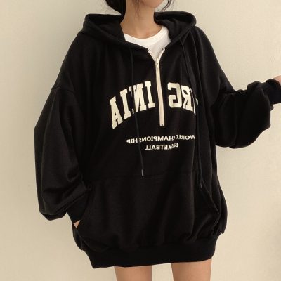 Letter printed hoodie
