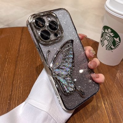 iPhone phone case quicksand butterfly