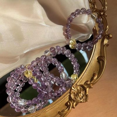 Natural amethyst bracelet