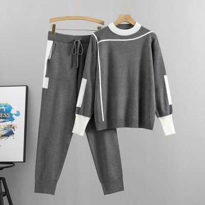 Leisure knitted two-piece