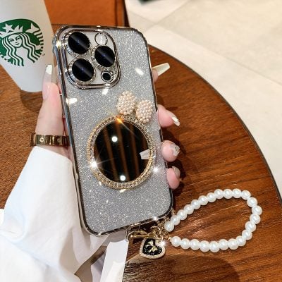 iPhone glitter mirror phone case
