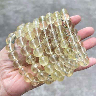 Natural lemon crystal bracelet