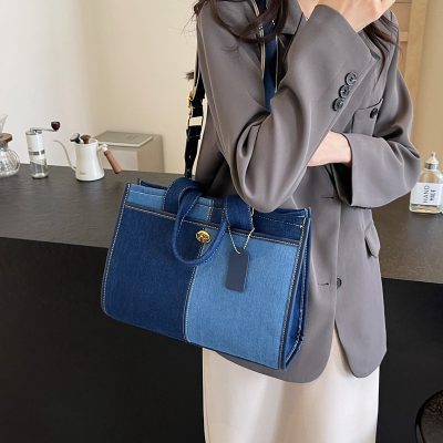 Denim tote bag