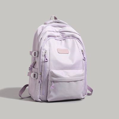 Simple solid color backpack