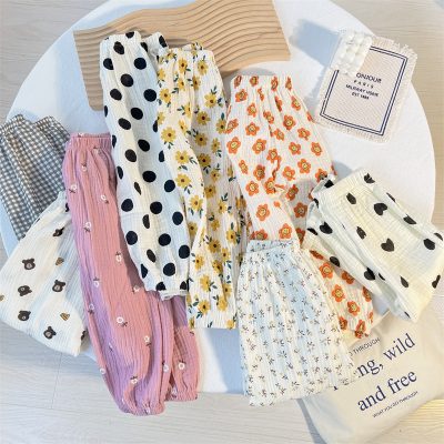 Children double-layer gauze anti mosquito pants