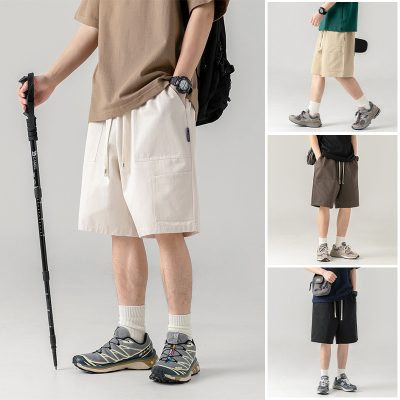 Thin Solid color cargo shorts