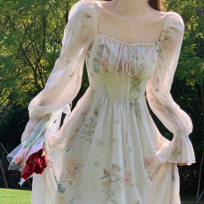 Long Sleeve gentle floral dress