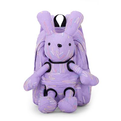 Cartoon three-dimensional rabbit schoolbag