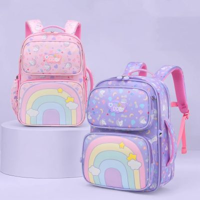 Children's rainbow schoolbag