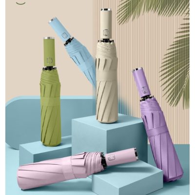 Fully automatic folding sun umbrella