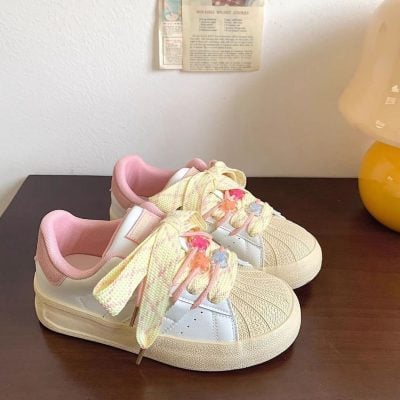 Thick bottom all-matching bread shoes