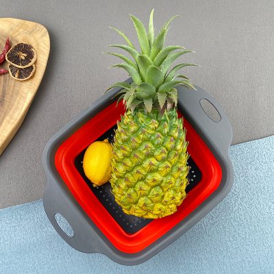 Silica gel folding drain basket