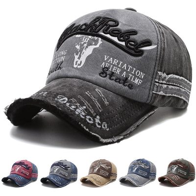 Vintage Embroidered letter baseball cap