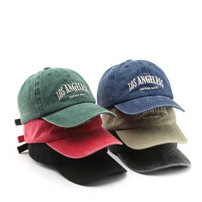Letter embroidered baseball cap