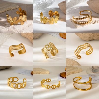 Geometric personalized electroplated ring