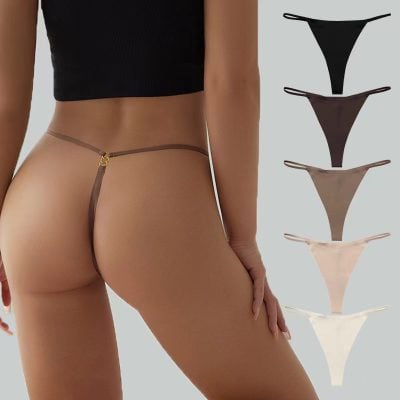 One-piece thin belt buckle T-back