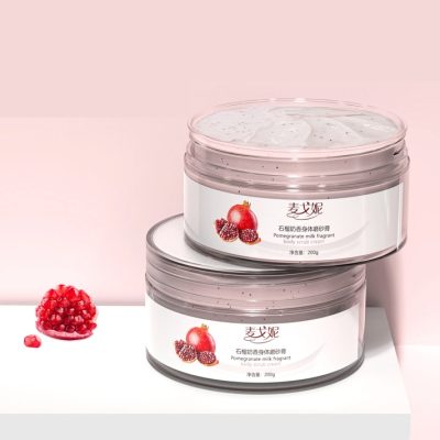 Pomegranate milk fragrance body scrub cream