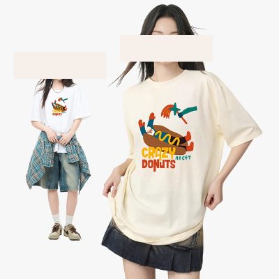 Hot dog design printed T-shirt