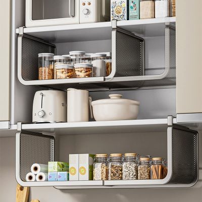 Retractable storage rack