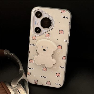 Puppy Huawei mobile phone case+bracket