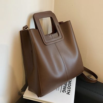 Large Capacity retro portable bucket bag