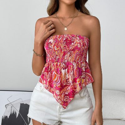 Tube top pleating Heather top
