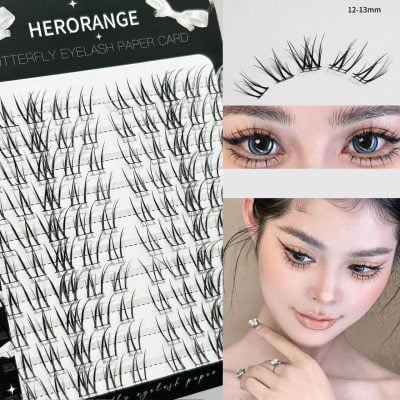 Irregular segmented false eyelashes