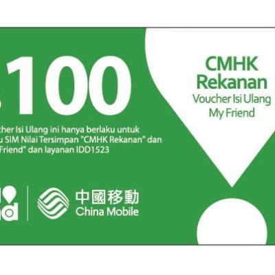 Voucher Isi Ulang Rekanan $100 CMHK（Produk ini adalah voucher isi ulang. Kode isi ulang akan dikirim melalui email dan WhatsApp 1 hari setelah pembayaran）