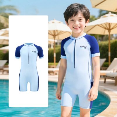 Boys' quick-drying one-piece swimsuit suit