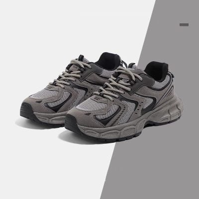 Thick bottom pu mesh sneaker