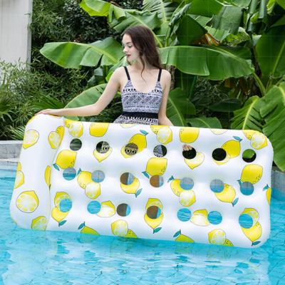 Swimming inflatable floating bed