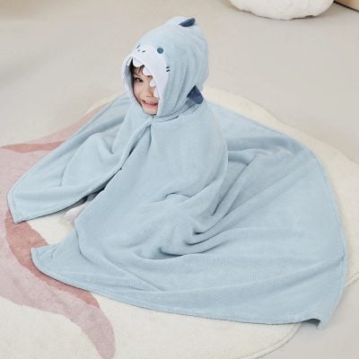 Coral fleece wearable bath towels