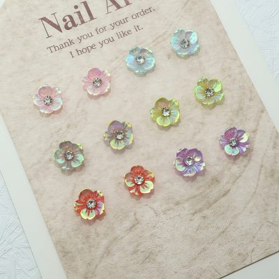 Flower nail beauty rhinestone ornaments