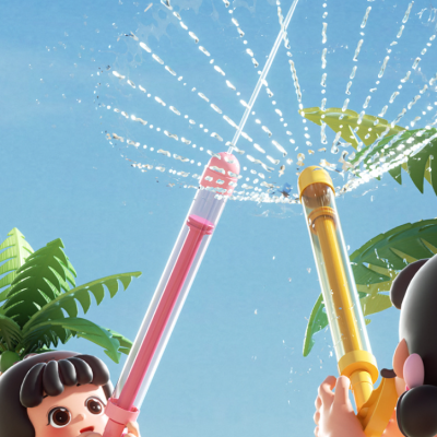 Children's fireworks water gun beach toys