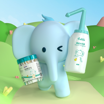 Children's hand-held nasal irrigator