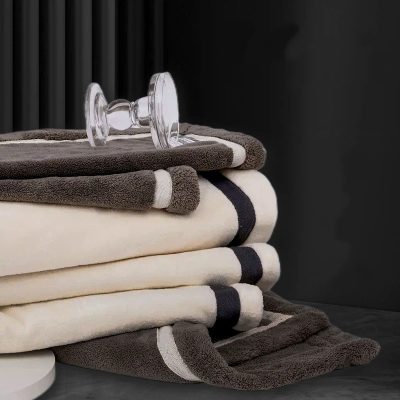 Antibacterial coral fleece towel