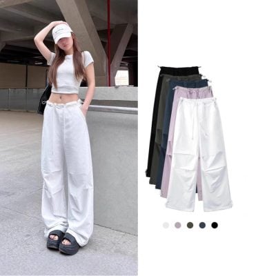 High-waist quick-drying overalls pant