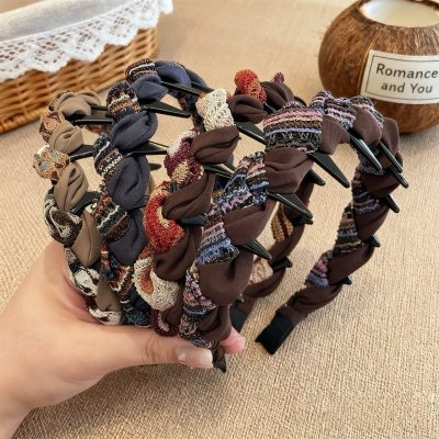 Mixed ribbon tooth headband